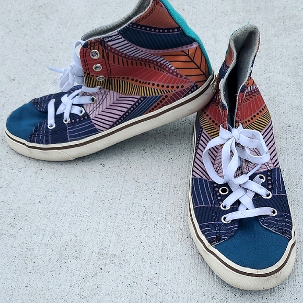 Colorful High-Top Sneakers